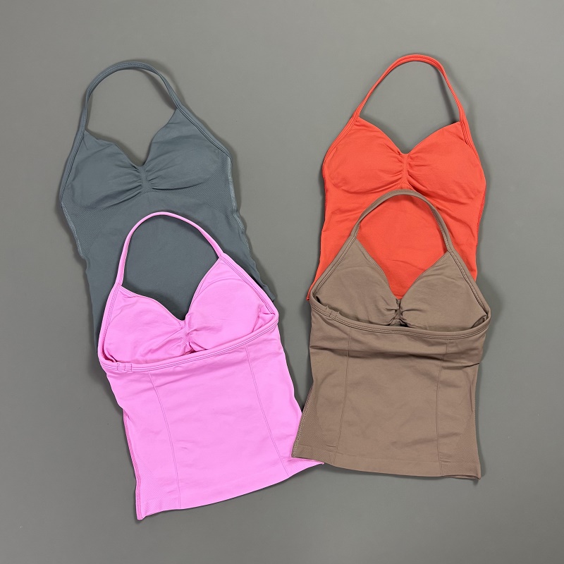 Sports Tank Top Women Halter V - T Shirt Bra Seamless recensione e prezzo