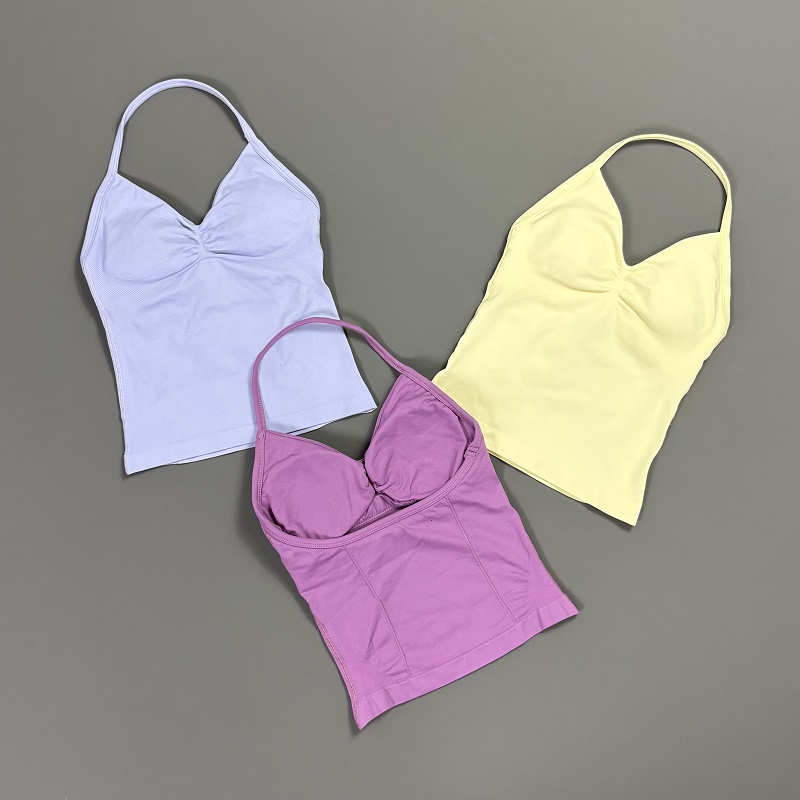 Sports Tank Top Women Halter V - T Shirt Bra Seamless recensione e prezzo