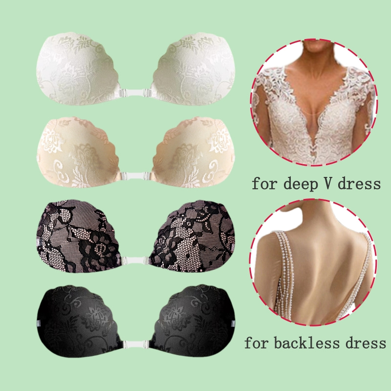 Lace Invisible Bra Backless St - Backless Bra Sticky recensione e prezzo