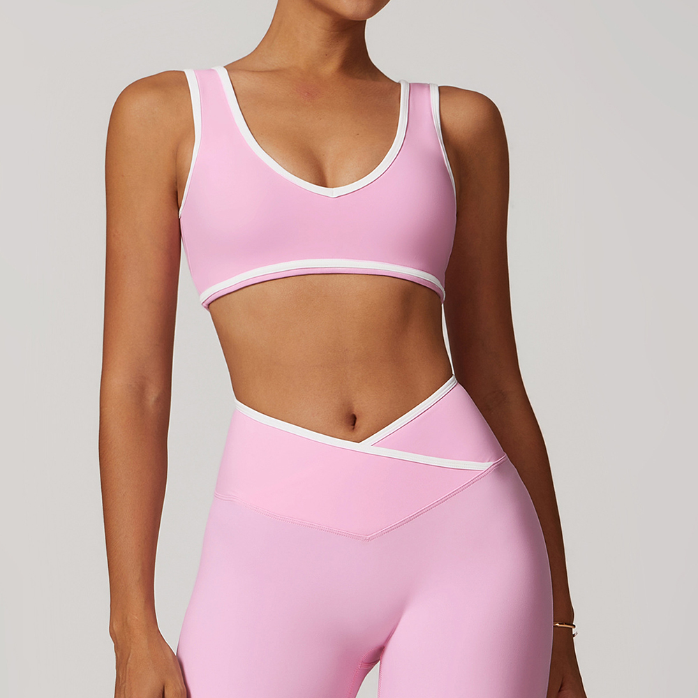 V-Neck Sports Bra Women Top Pu - Plunge Bra Push Up recensione e prezzo