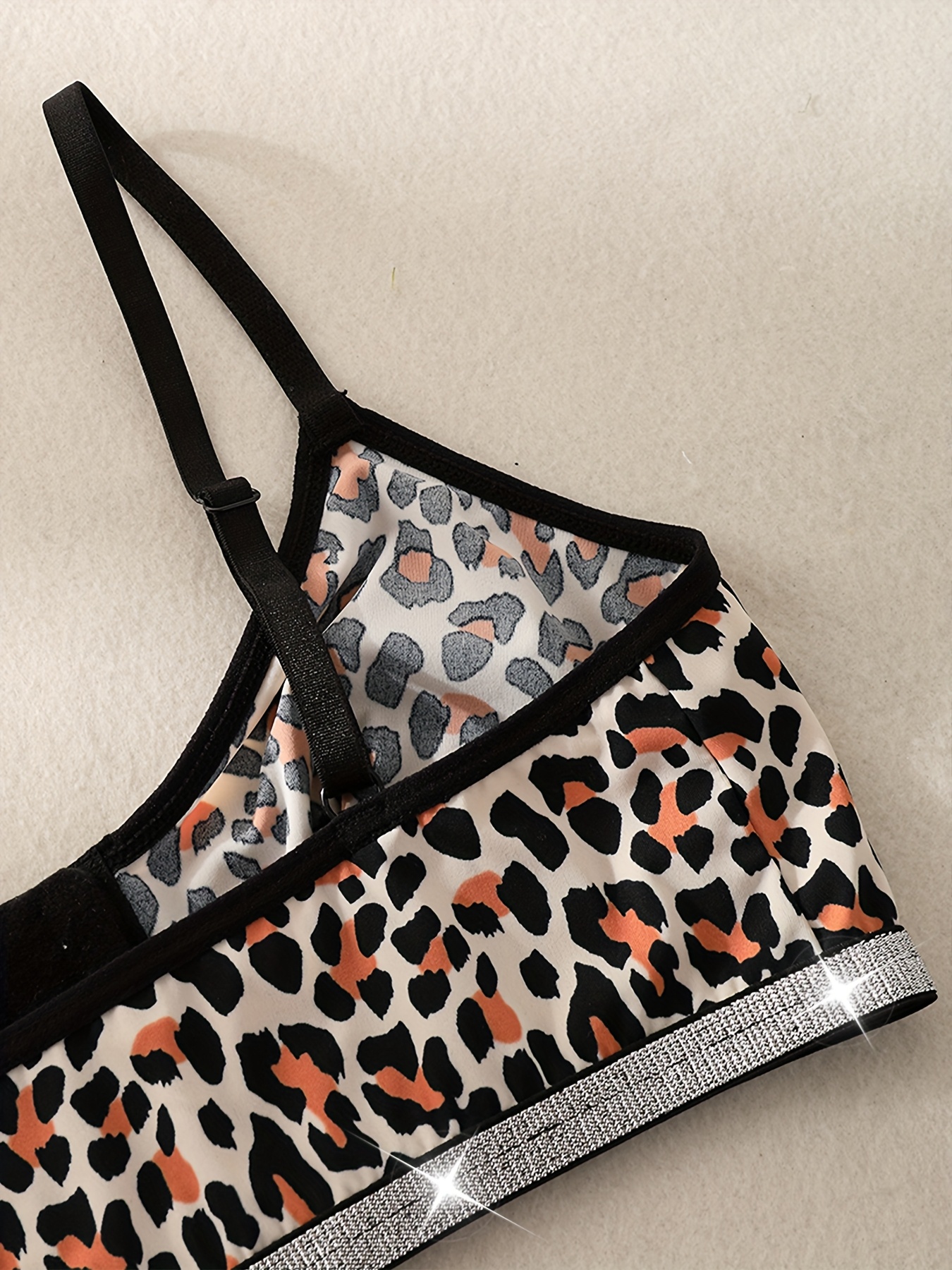 1pc Women's Leopard Print Wire - Wirefree Bra Comfort recensione e prezzo
