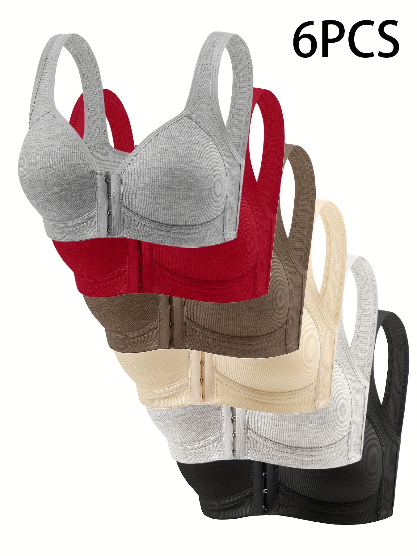 6-Pack Women's Elegant Wire-Fr - Wirefree Bra Comfort recensione e prezzo