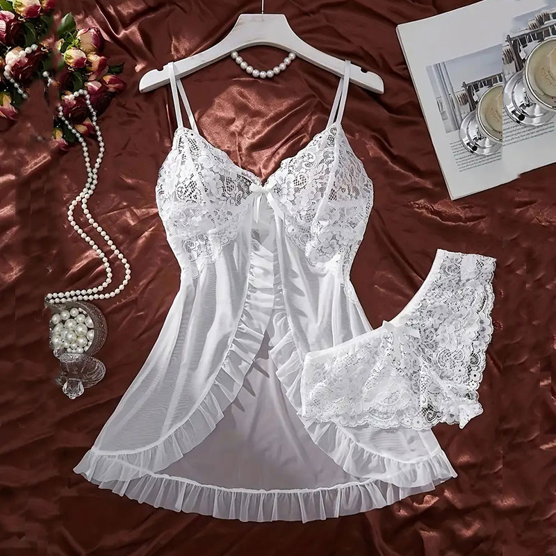 Soft Sheer Nighty Pajamas Hots - Sheer Mesh Bra recensione e prezzo