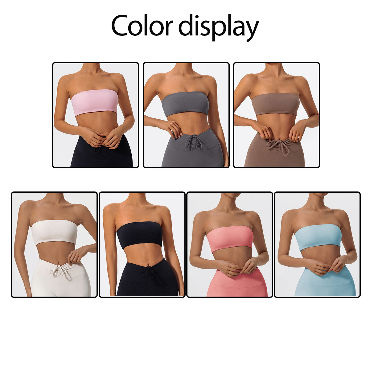 Strapless Sports Bra Gym Crop  - Sports Bra Racerback recensione e prezzo