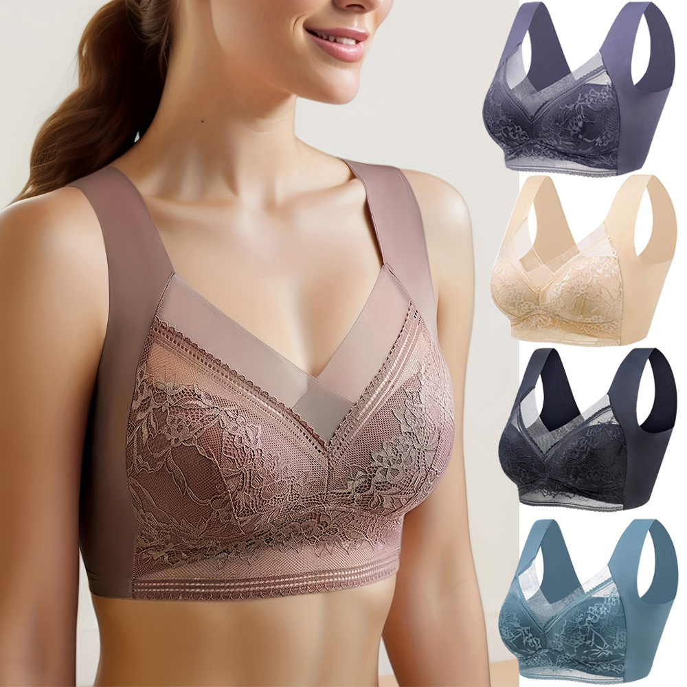 L-6L Women Large Bra Push Up I - Sheer Bra Lace recensione e prezzo