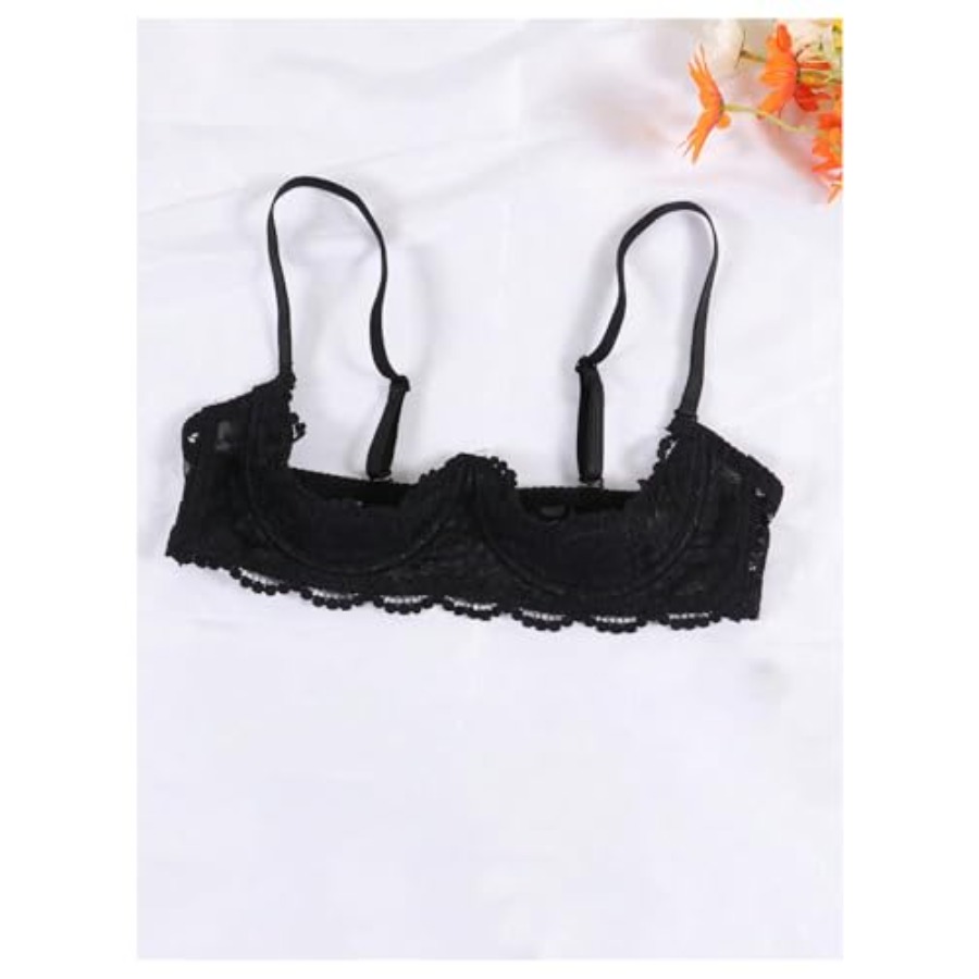 OYOANGLE Women's 1/4 Cup Lace  - Demi Bra Balconette recensione e prezzo