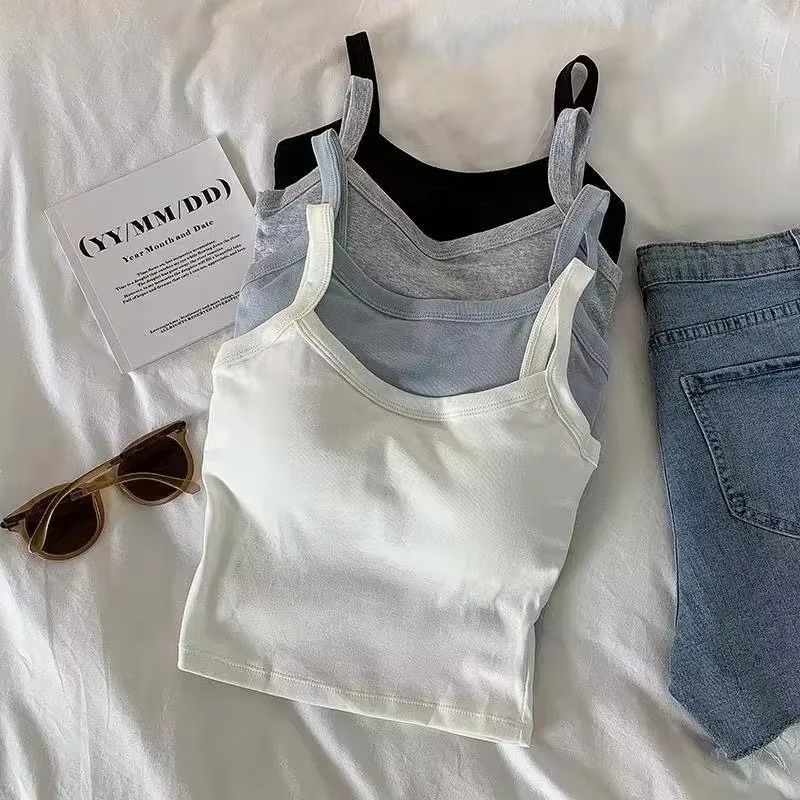 Crop Top Women Sexy Sleeveless - T Shirt Bra Seamless recensione e prezzo