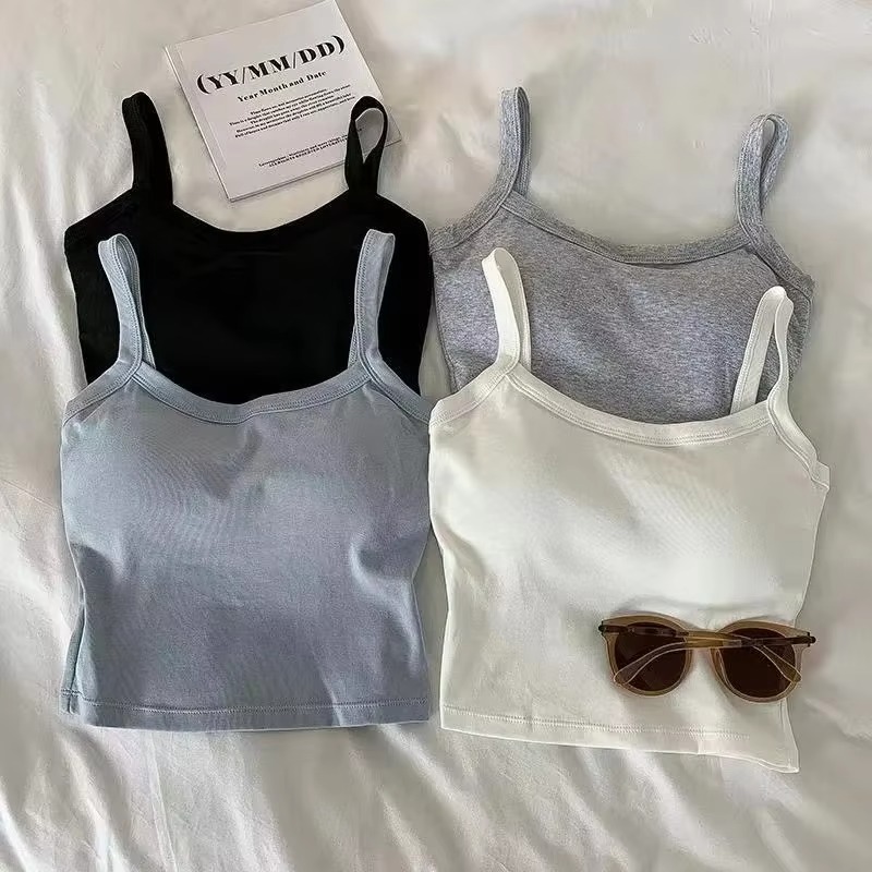 Crop Top Women Sexy Sleeveless - T Shirt Bra Seamless recensione e prezzo